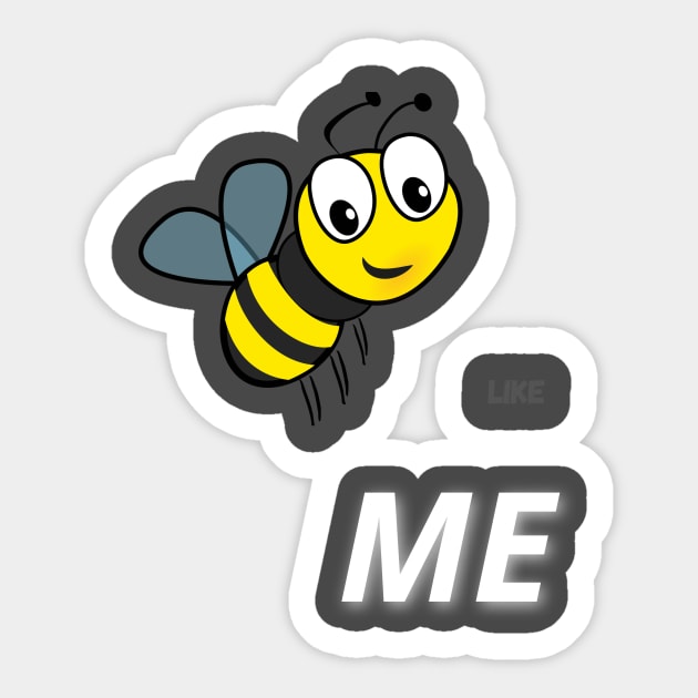 Bee like me Sticker by frederique